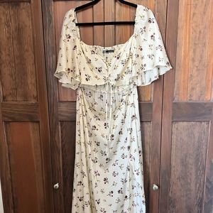 Silk Floral Zara Midi Dress